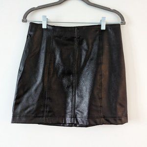 Mini Vegan Leather Skirt - Good Condition!
